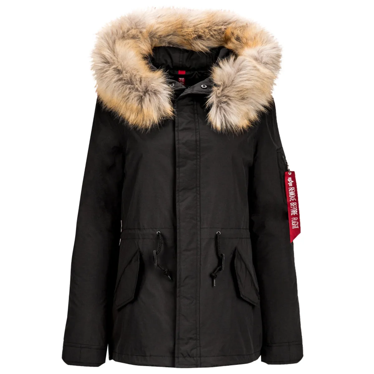 Alpha Industries Women's Black J-4 Impact Fishtail Parka