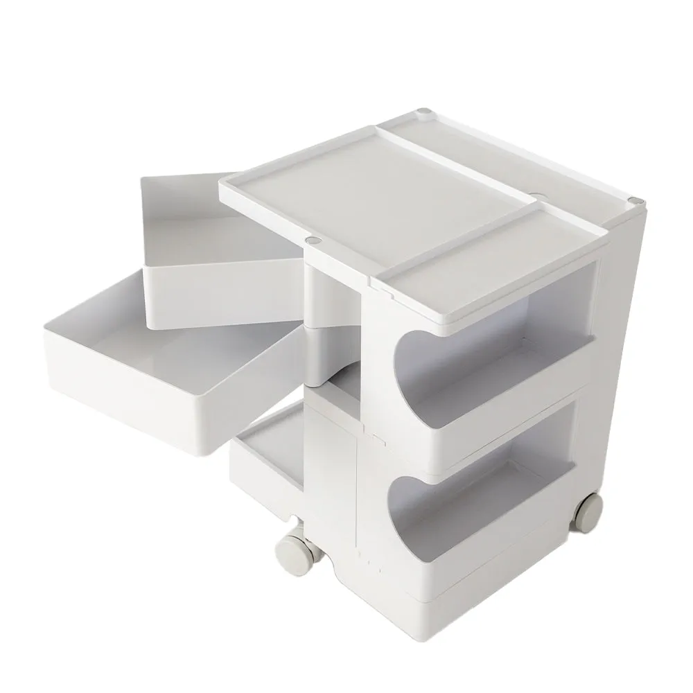 ArtissIn Storage Trolley Bedside Table 3 Tier Cart Boby Replica White