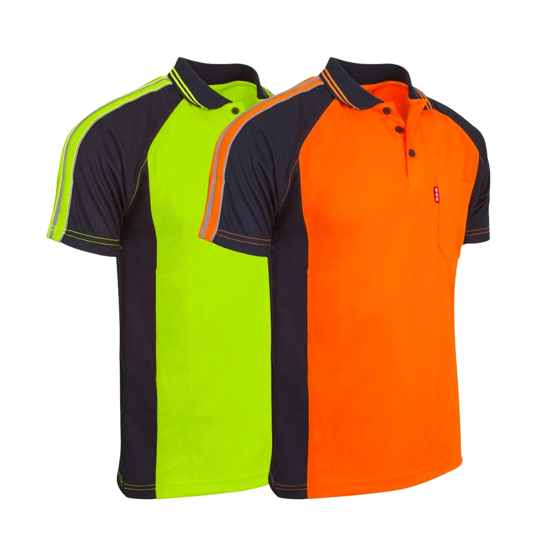 BAD HI VIS SHORT SLEEVE POLO SHIRT