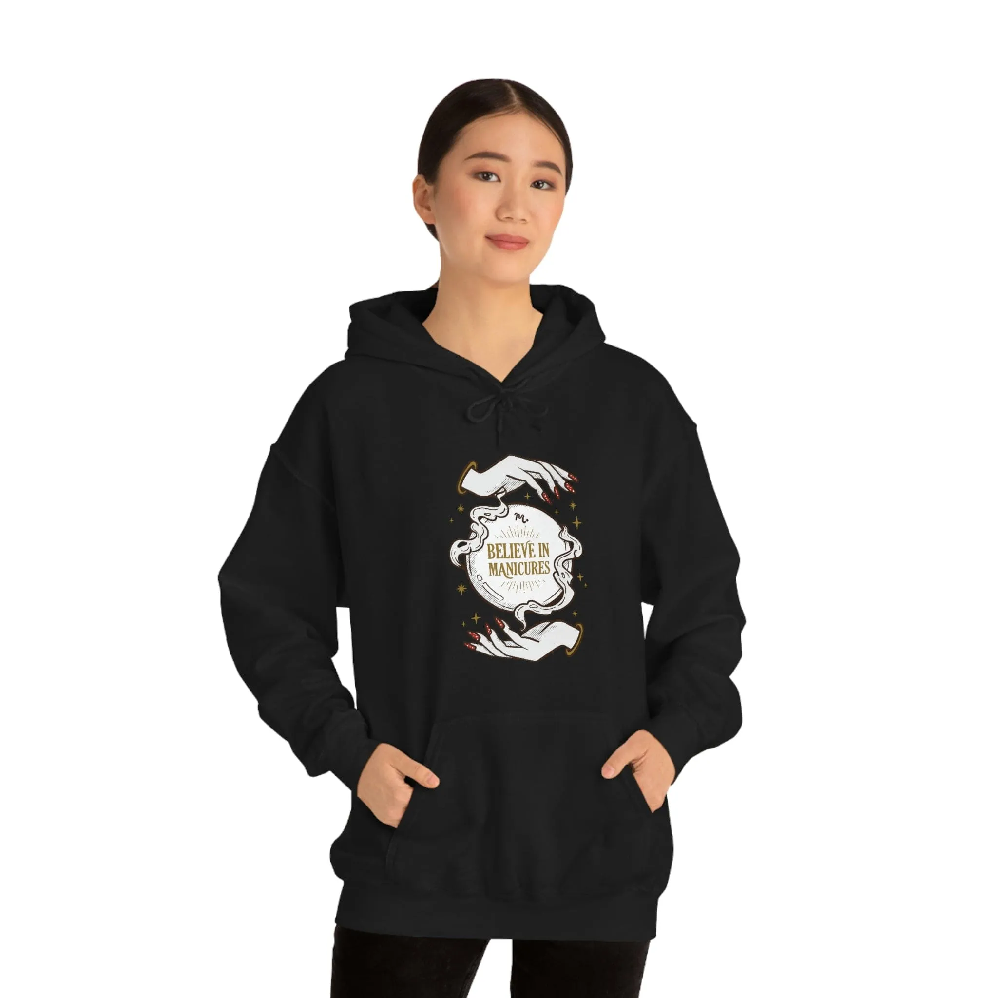 Believe in Manicures - Heavy Blend Hoodie Sweatshirt