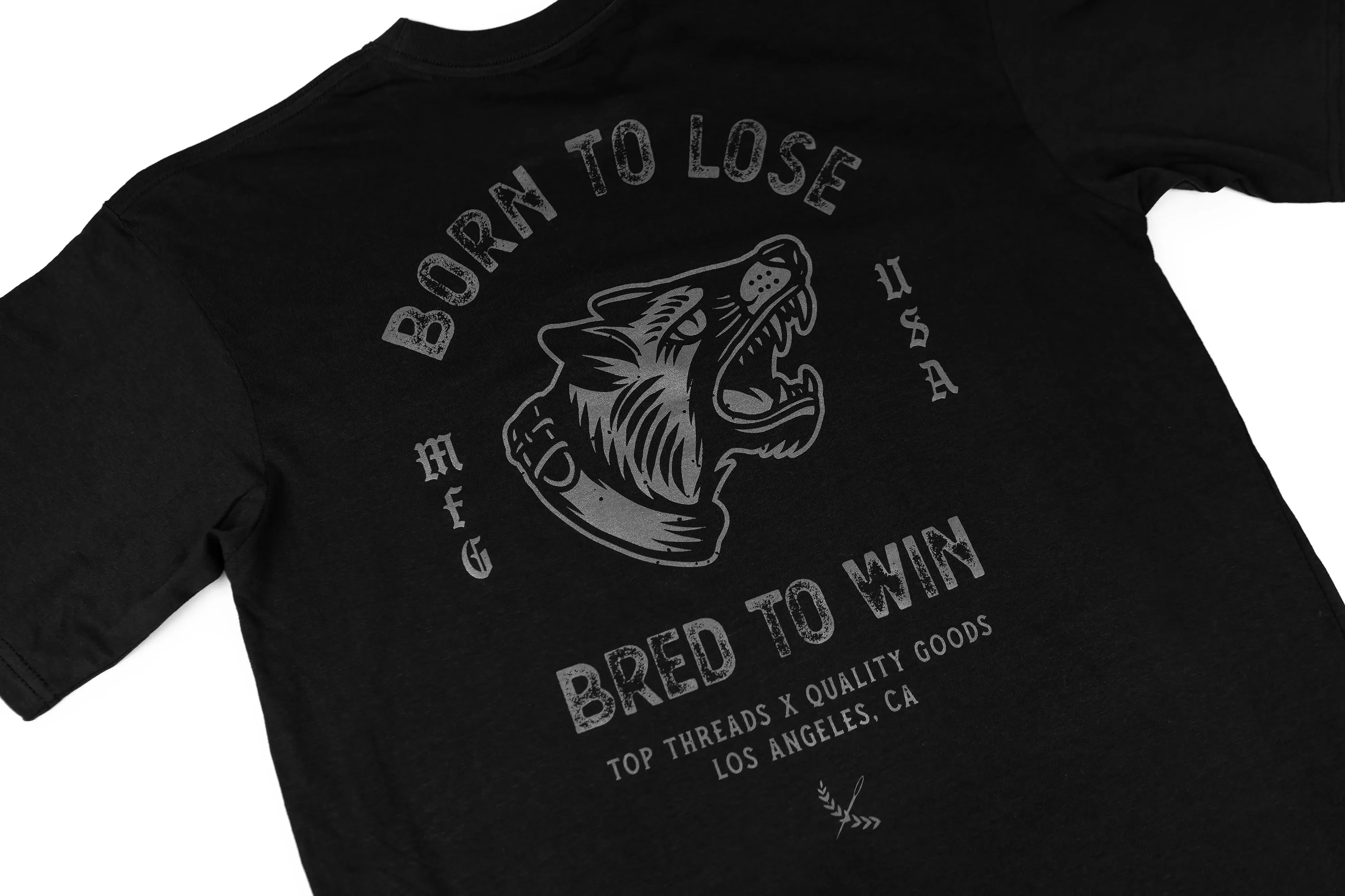 BORN TO LOSE TEE - BLACK/BLACK