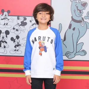 Boys Sweatshirt Character- Blue/White