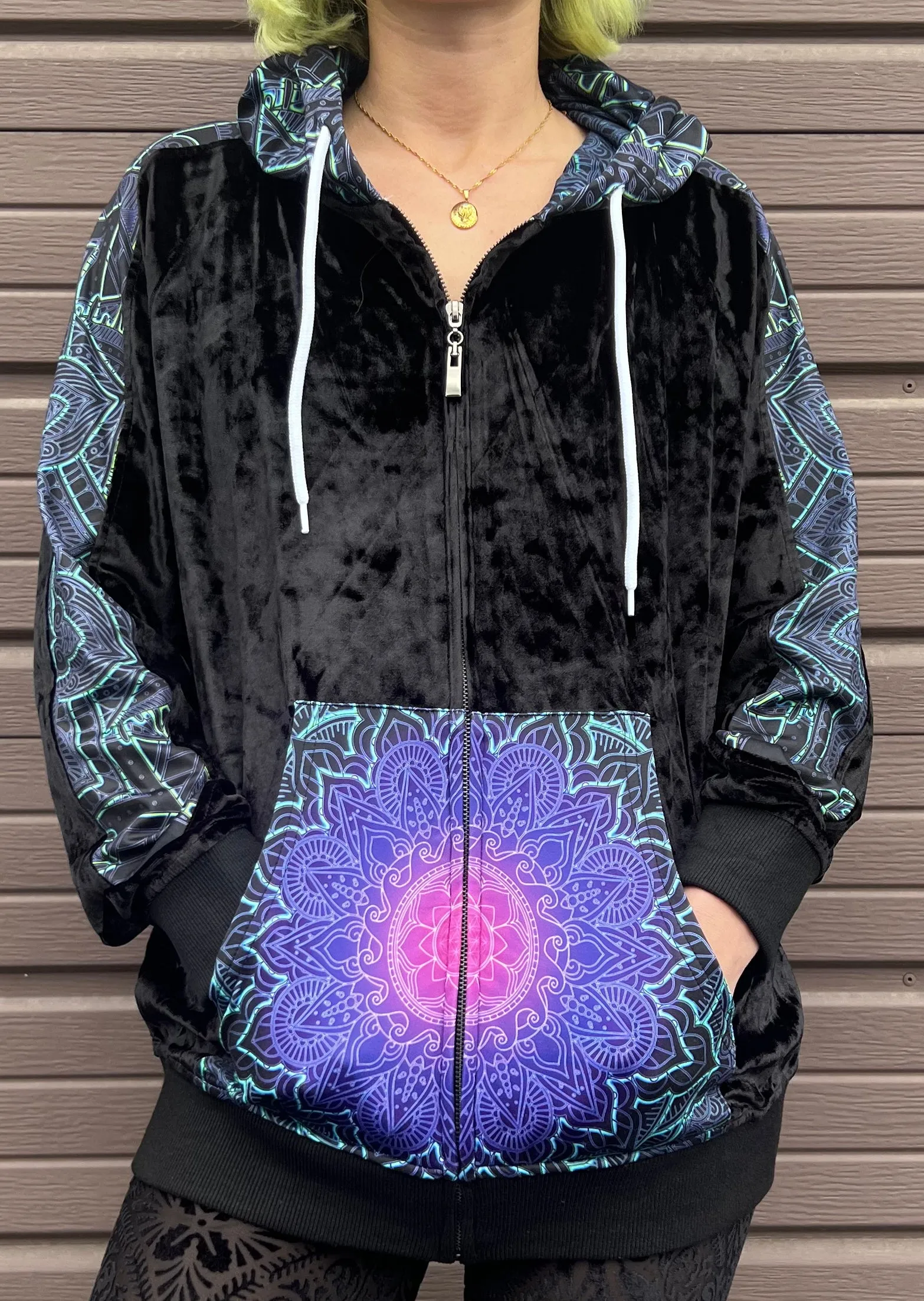 Cameron Gray - Mandala Love -  Keme Zip Up Hoodie