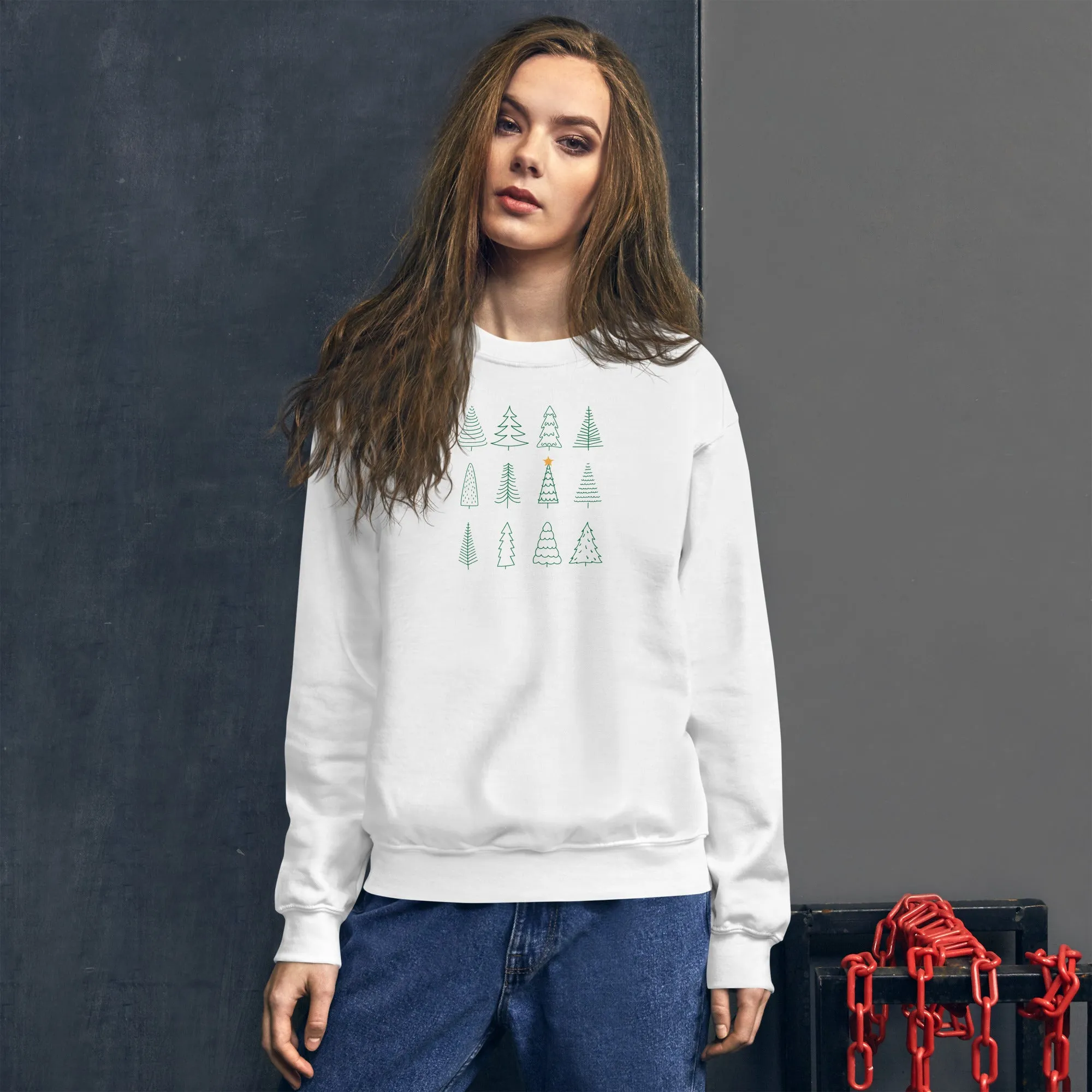 Christmas Trees Crewneck Sweatshirt