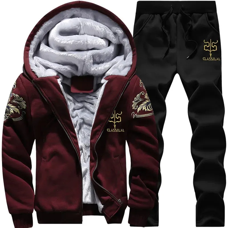 CLASSILAL Warm Winter Hoodie and Pants Set