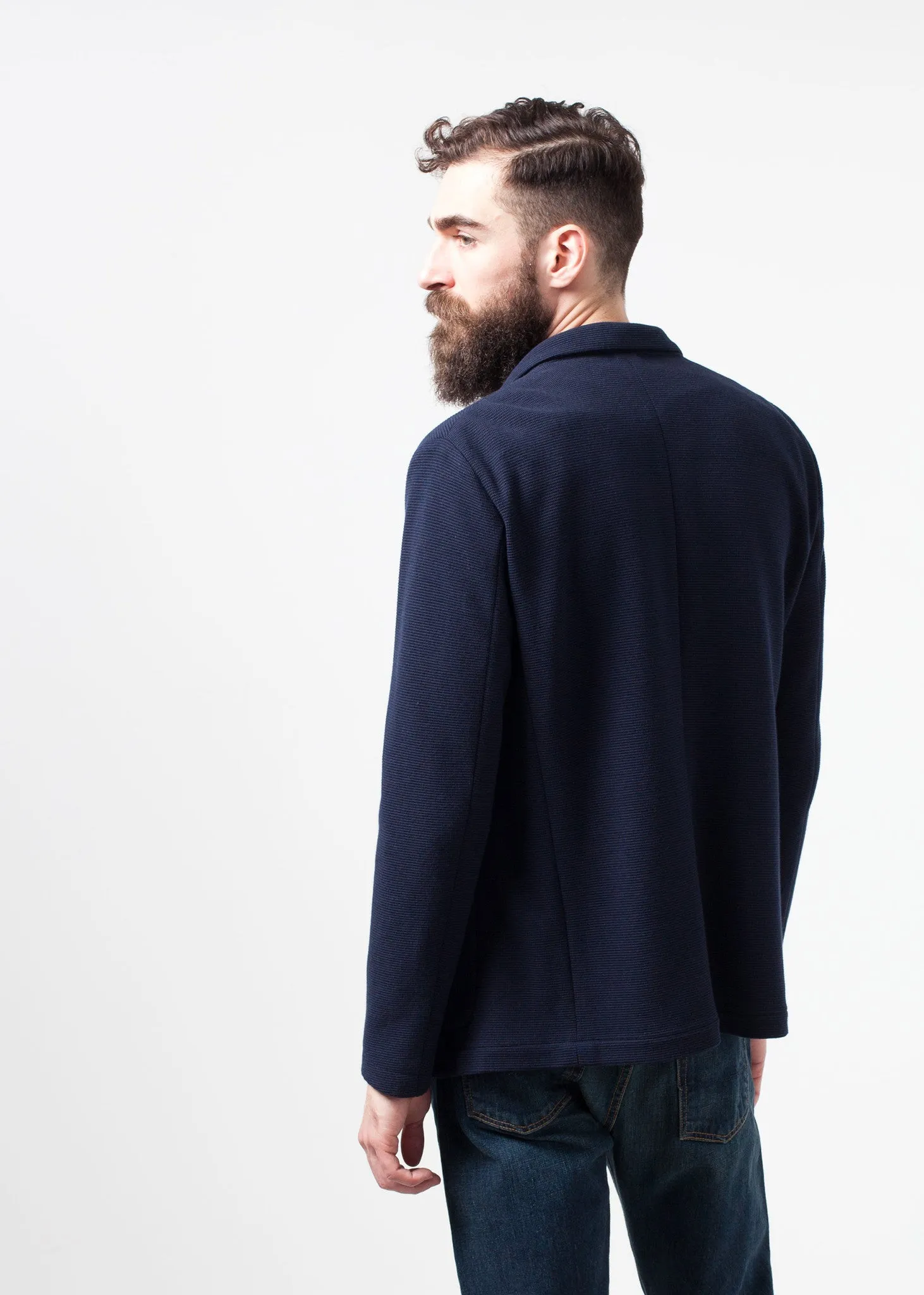 Cotton Jacket in Navy