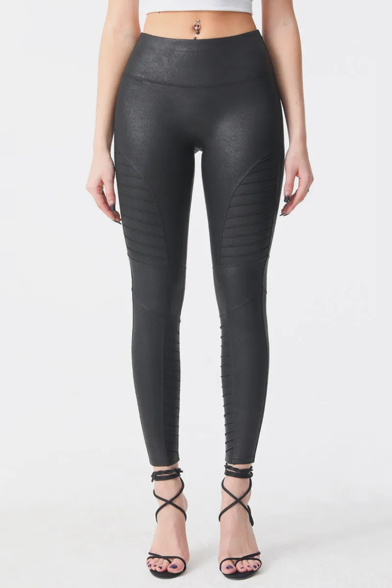 Faux Leather Moto Leggings