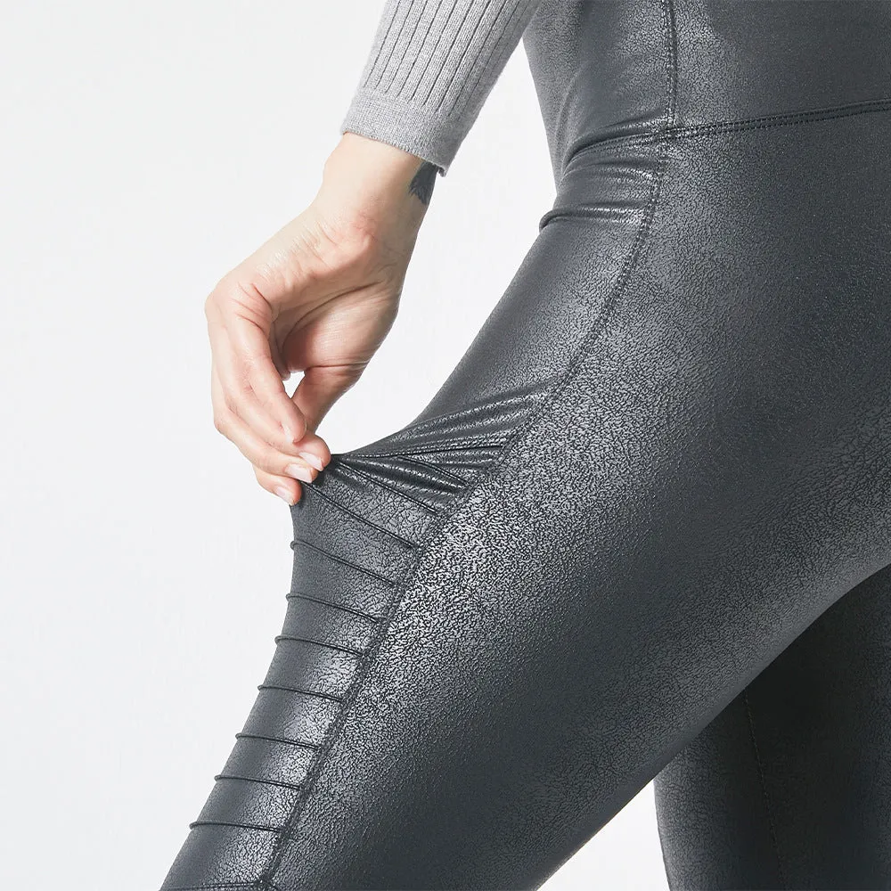 Faux Leather Moto Leggings