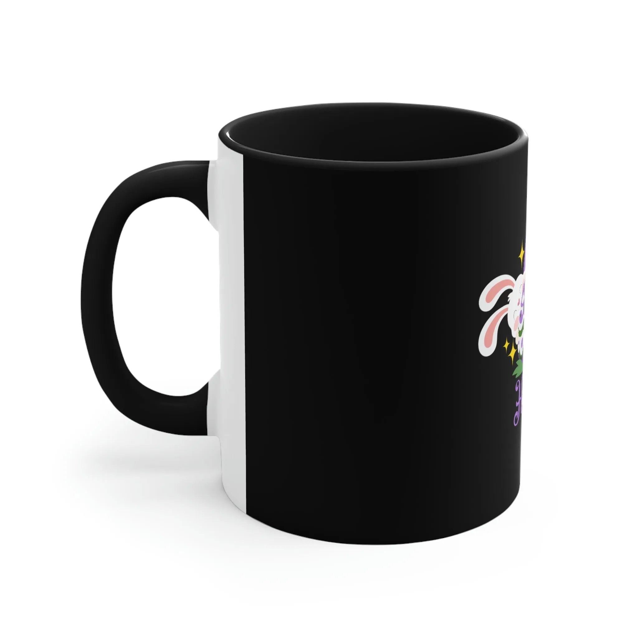 Genderqueer Flag Accent Coffee Mug Easter Festival - Happy Easter 2023