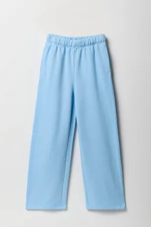 Girls Wide Leg Fleece Sweatpant