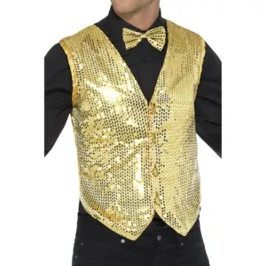 Gold Sequin Waistcoat