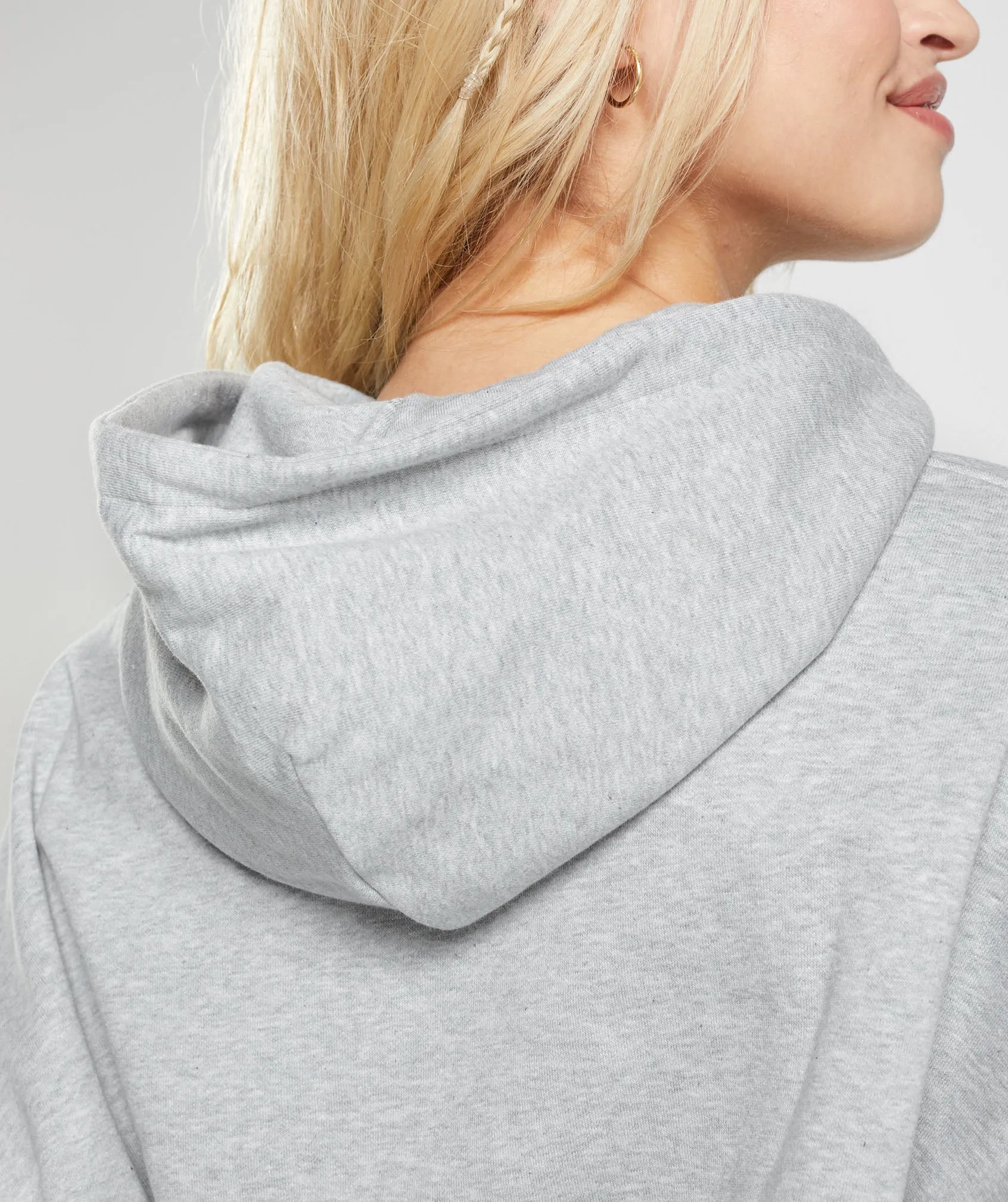 Gymshark Maxed Out Hoodie - Light Grey Marl