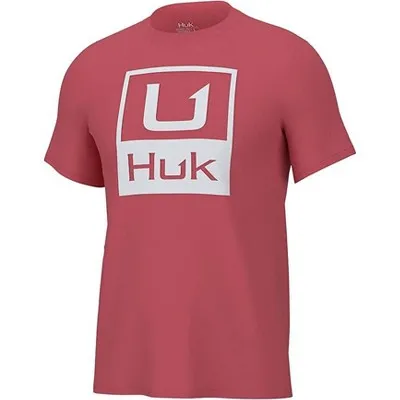 Huk Stacked Logo Tee