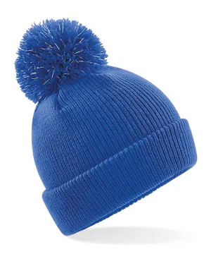 Junior reflective bobble beanie | Bright Royal