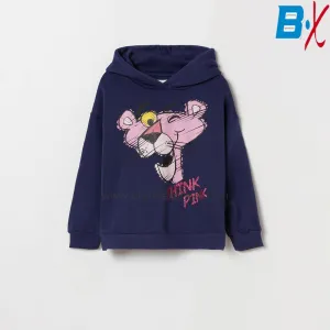 LFT Pink Panther Print Navy Blue Hoodie 10050