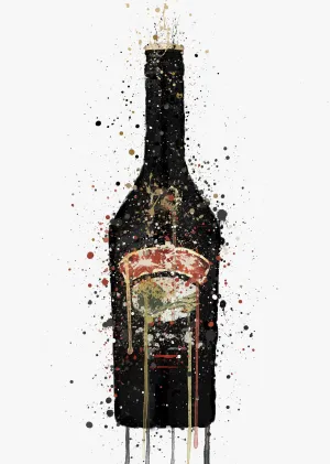 Liqueur Bottle Wall Art Print 'Irish Dream'