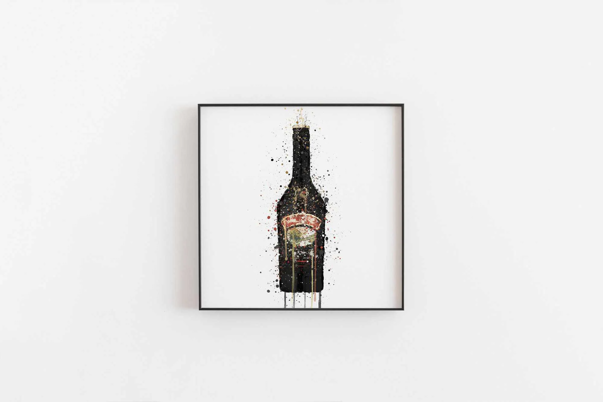 Liqueur Bottle Wall Art Print 'Irish Dream'