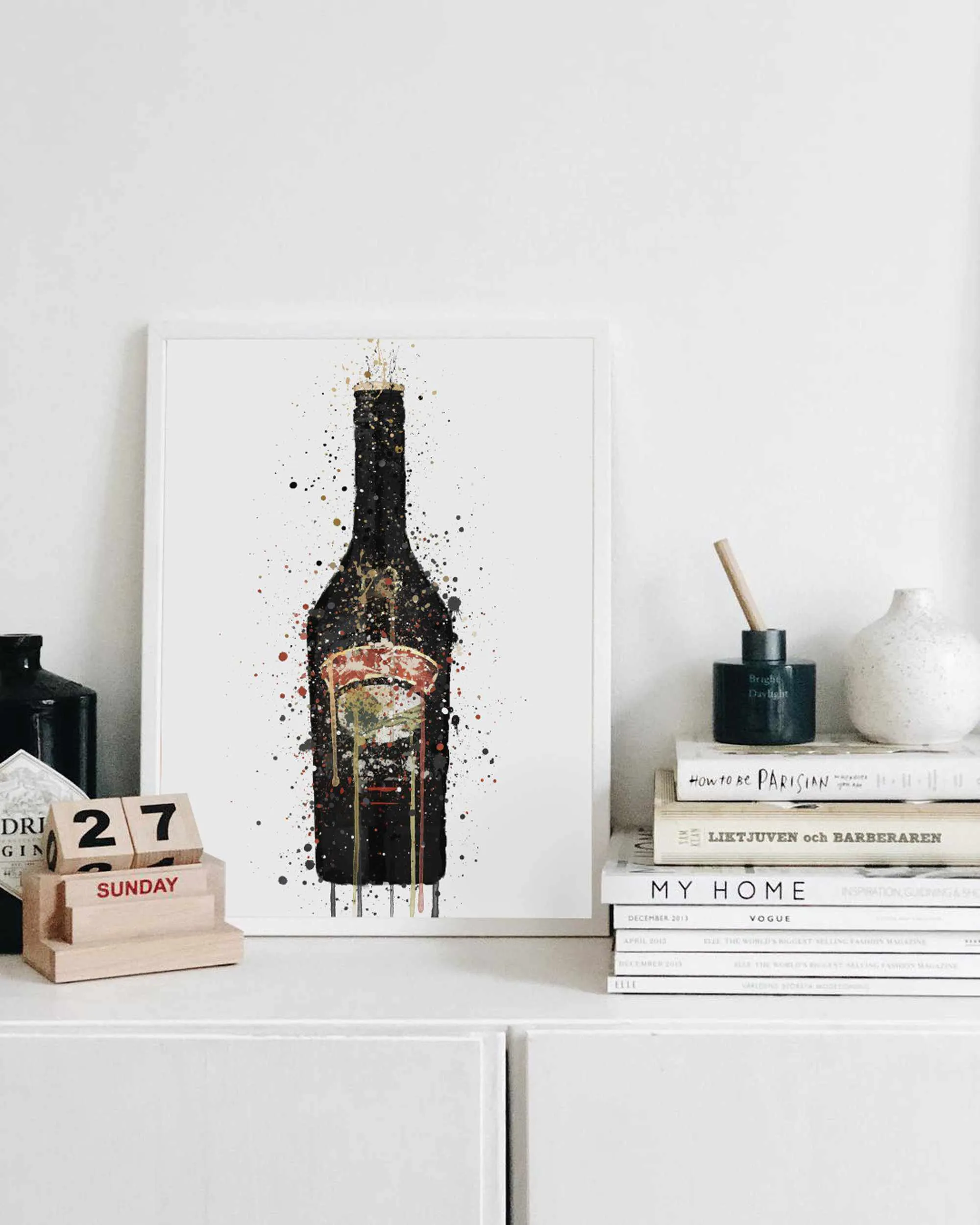 Liqueur Bottle Wall Art Print 'Irish Dream'