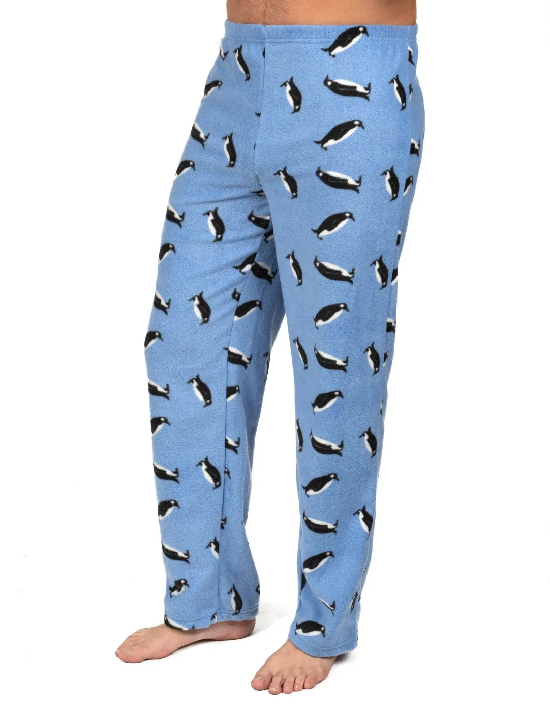 Mens Fleece Penguin Pants