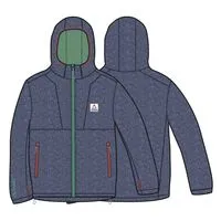 Men's Pinegrove Recycled Polartec® Fleece Hoodie - Dark Denim Marl