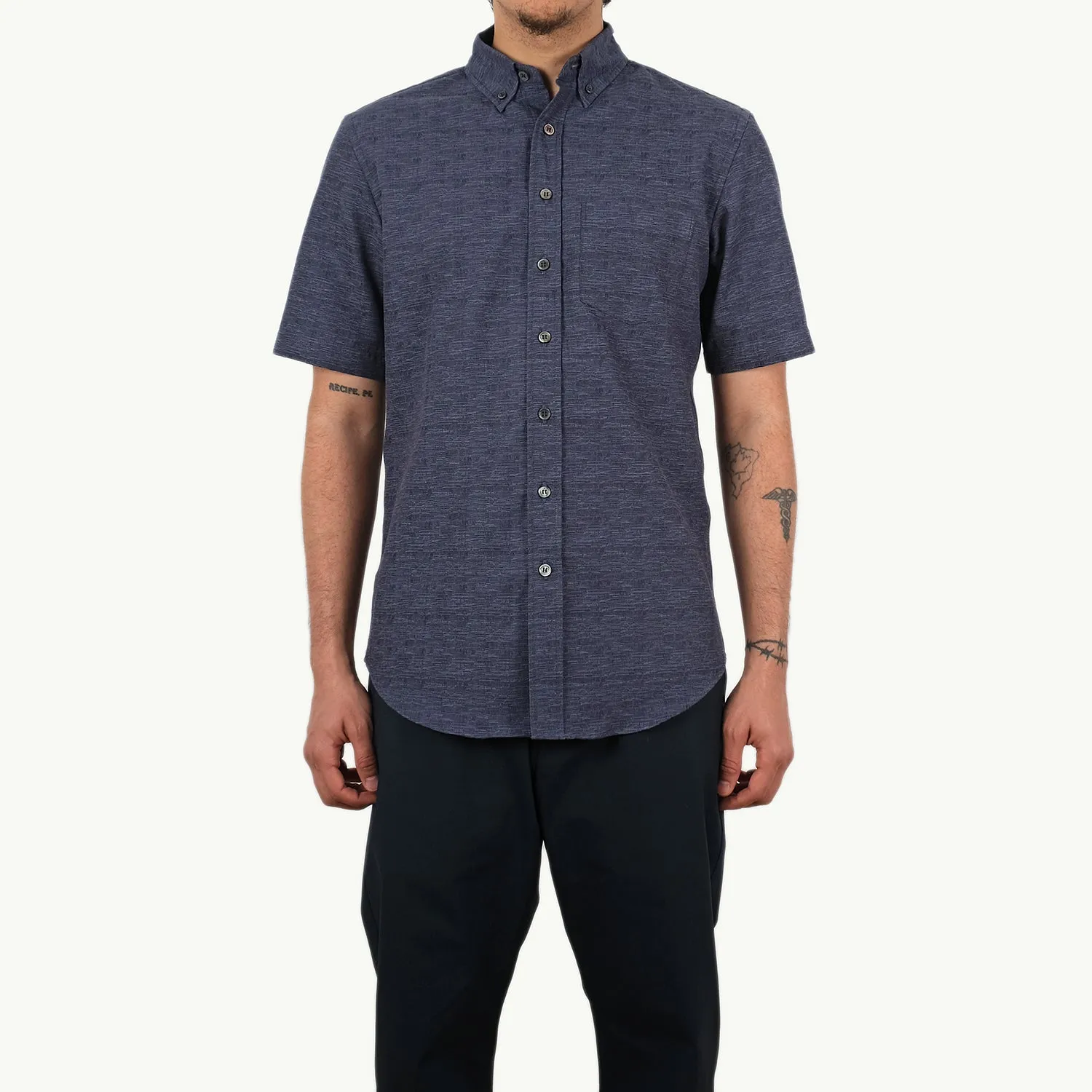 Navy Static S/S Shirt