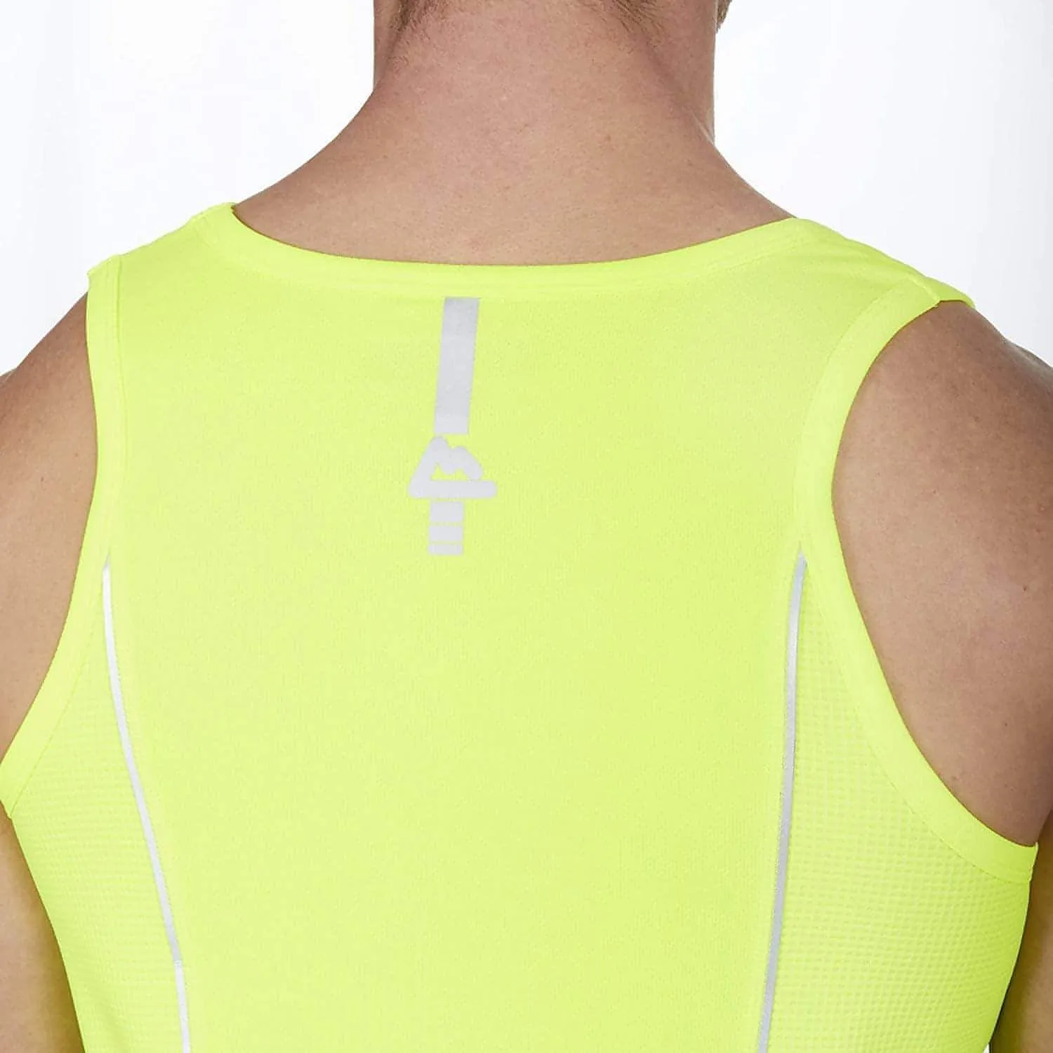 Red Tag Activewear Mens Running Vest - Yellow