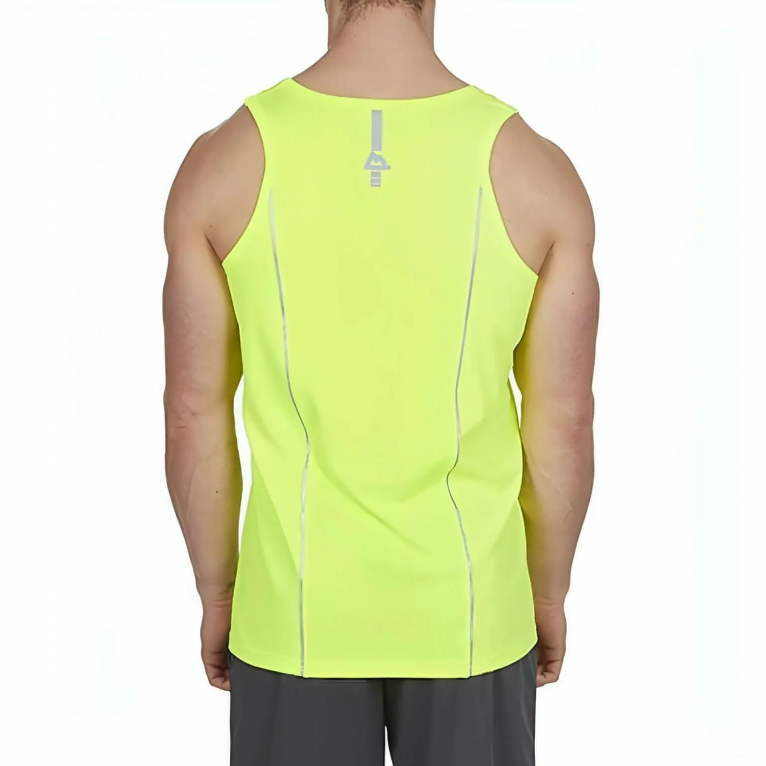 Red Tag Activewear Mens Running Vest - Yellow