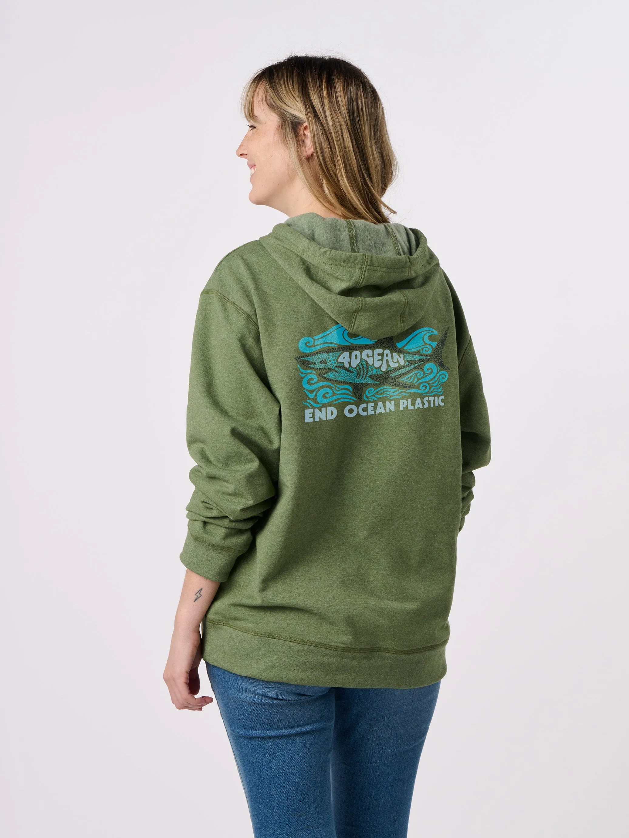 Shark Microplastic Unisex Pullover Hoodie