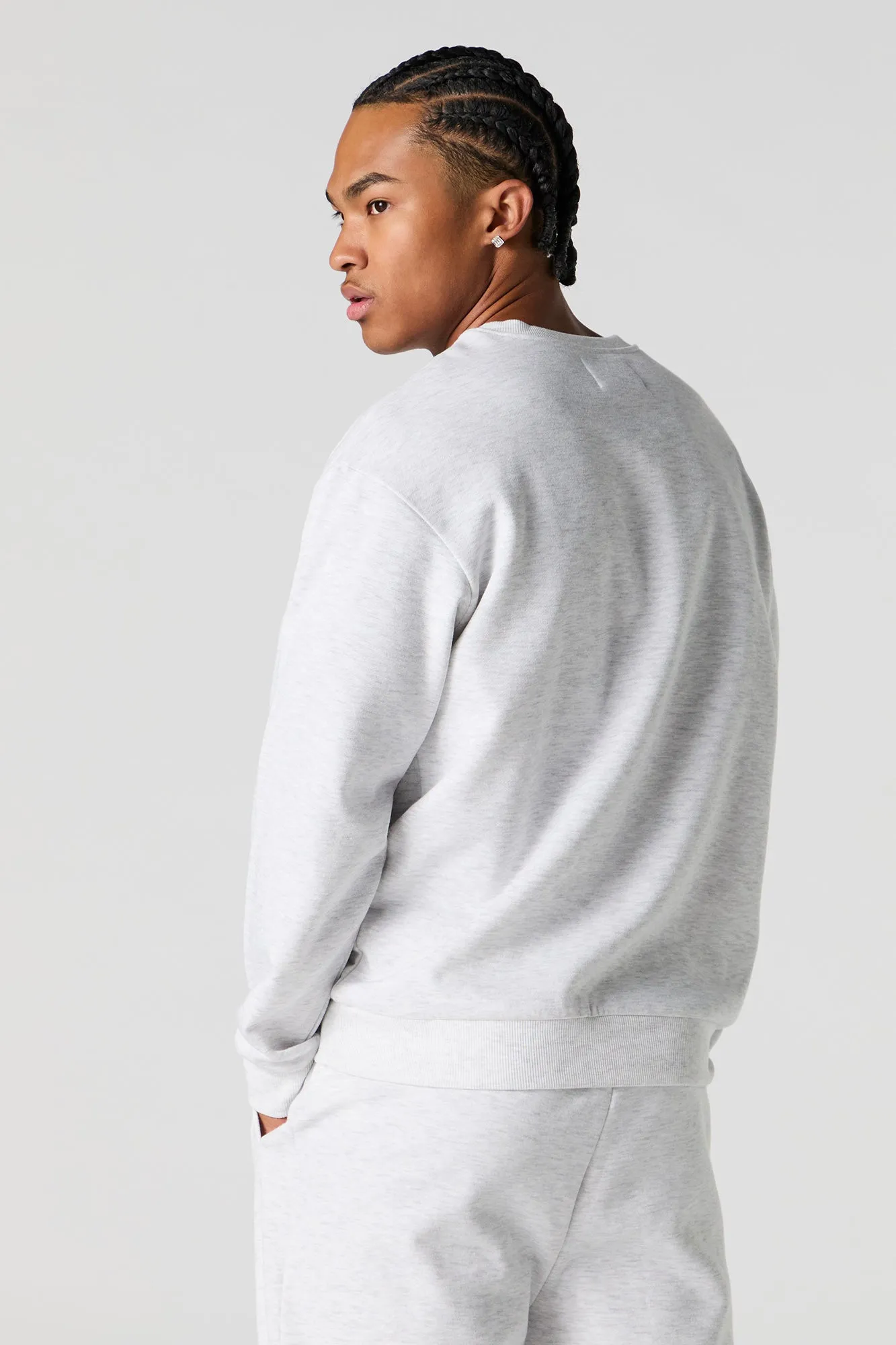 Solid Fleece Sweatshirt