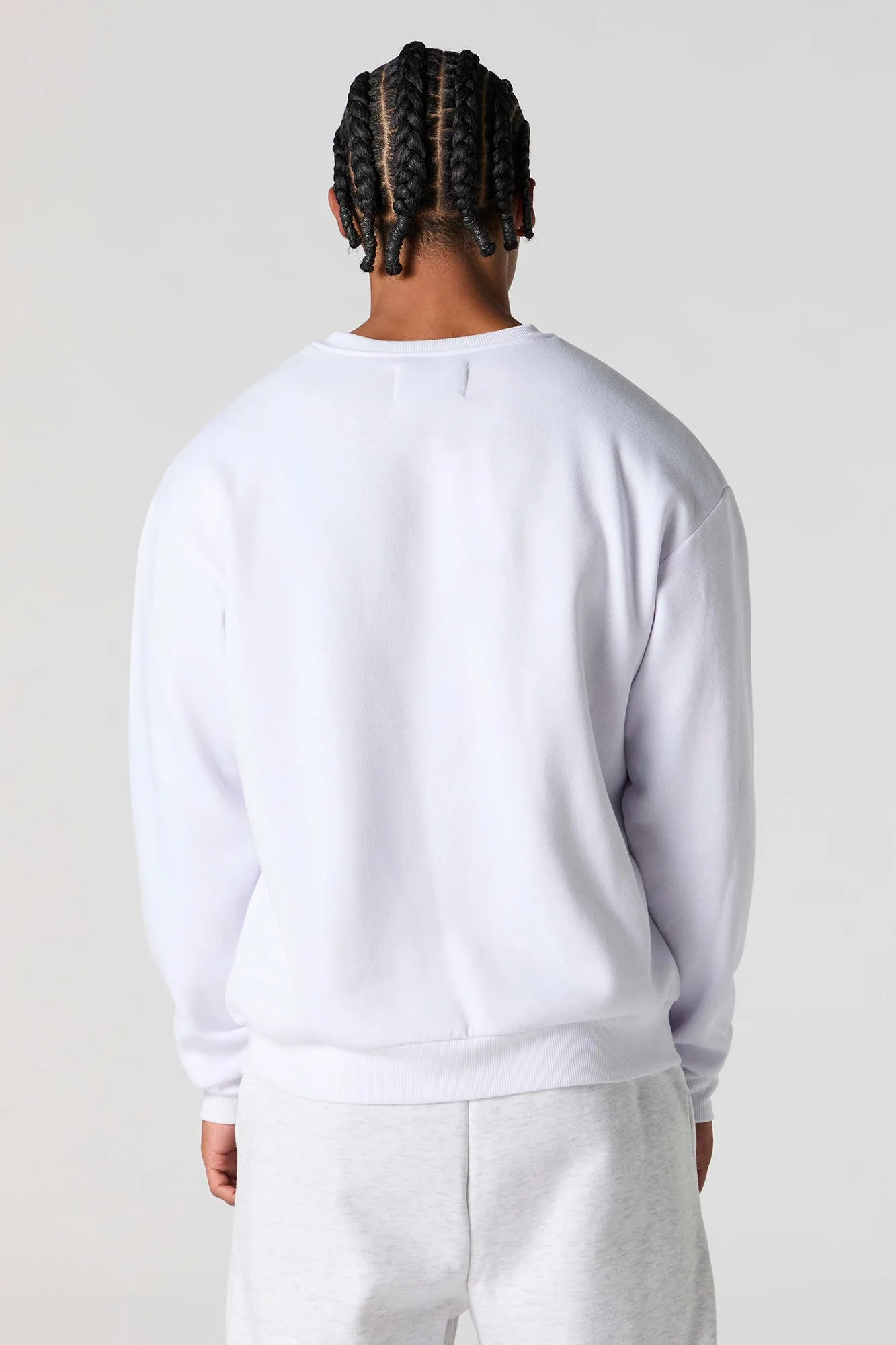 Solid Fleece Sweatshirt