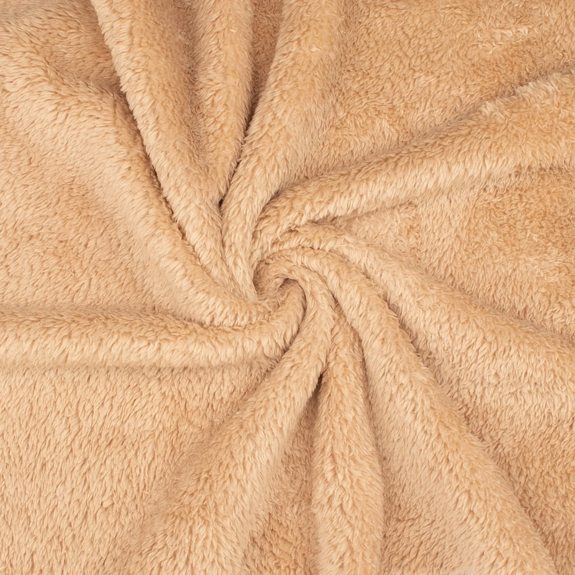 Solid Sherpa Fleece - CUDDLE - 007 - Sand