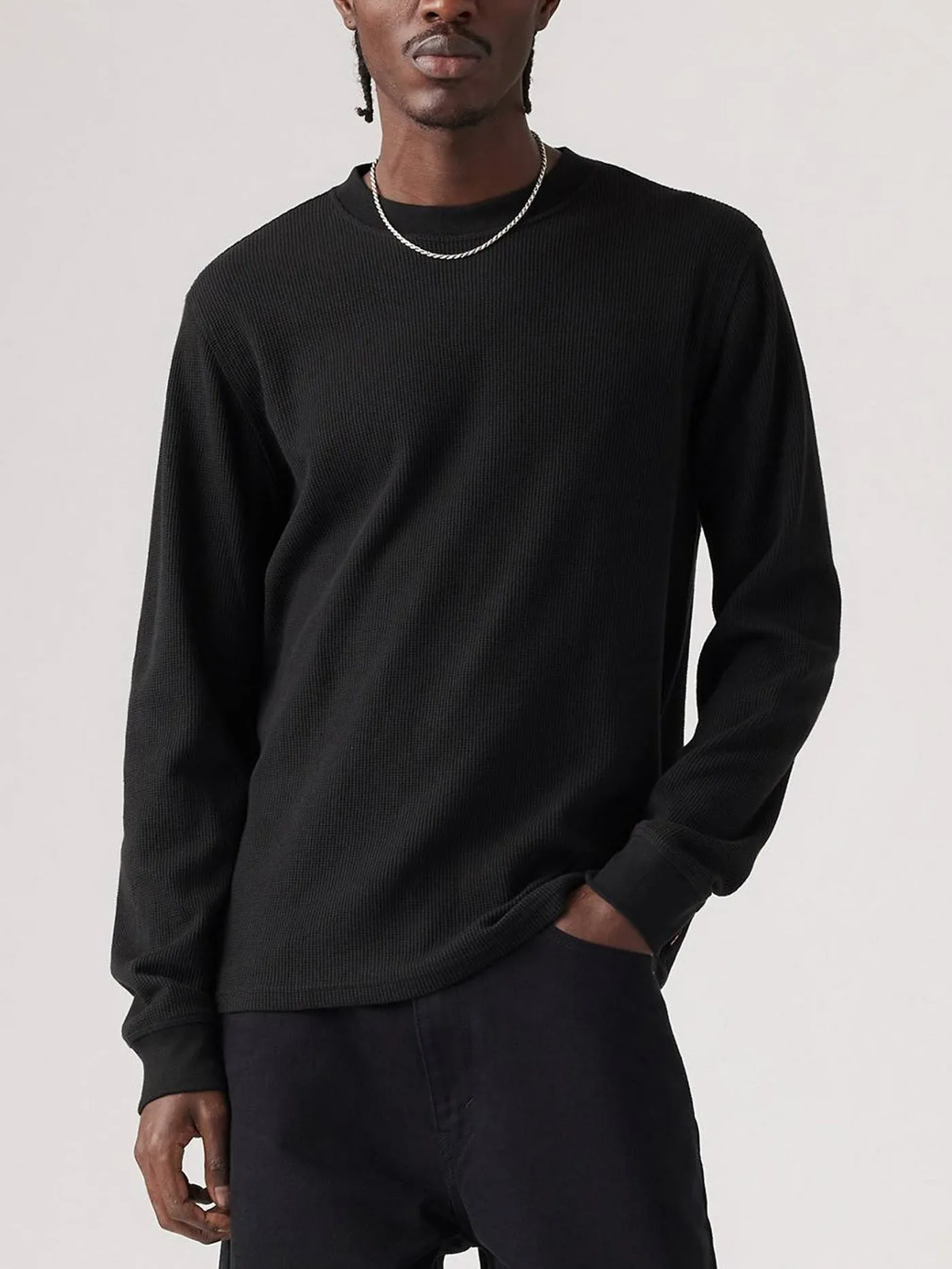 Standard Thermal Long Sleeve Mineral Black Crew Neck