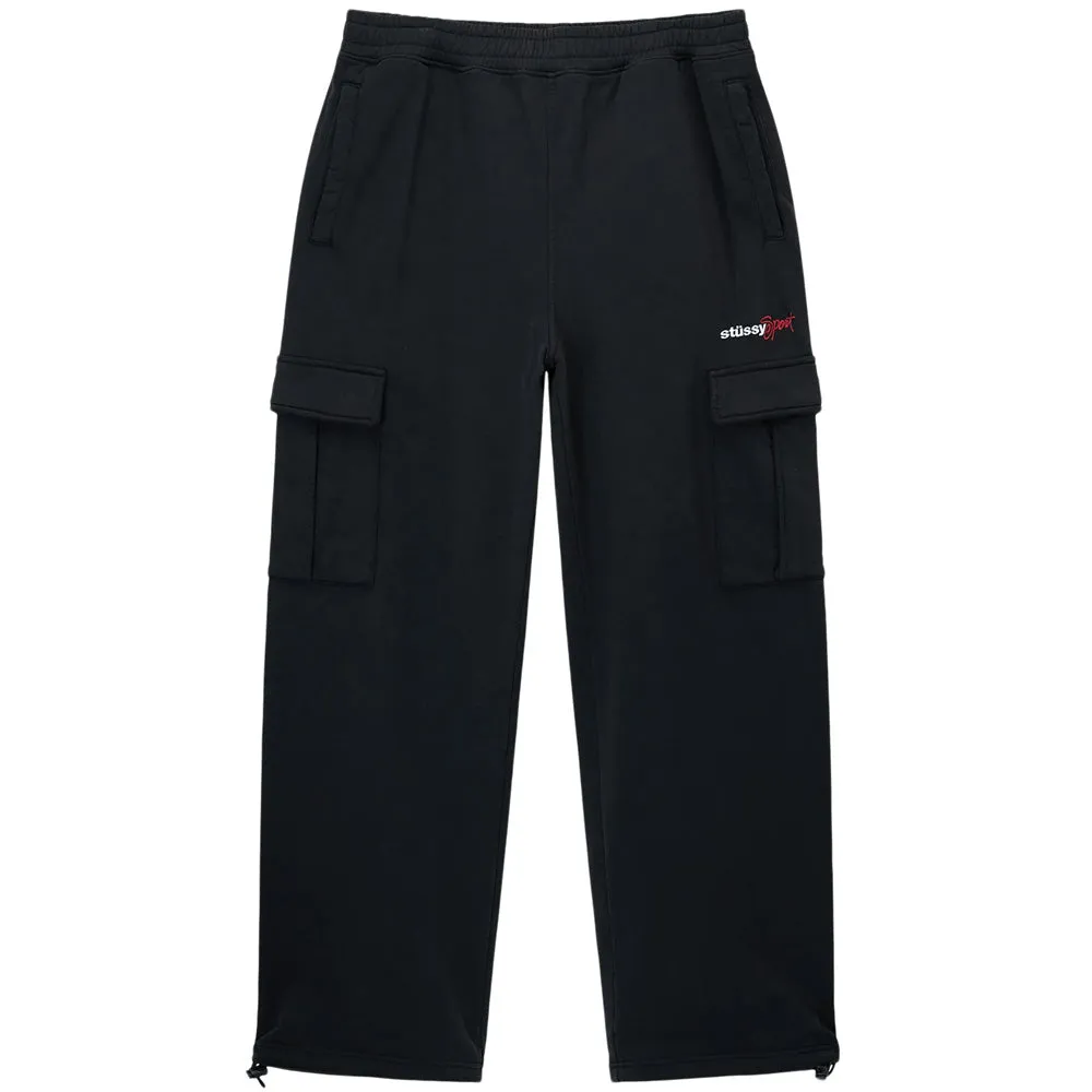 STÜSSY SPORT CARGO FLEECE PANT // BLACK