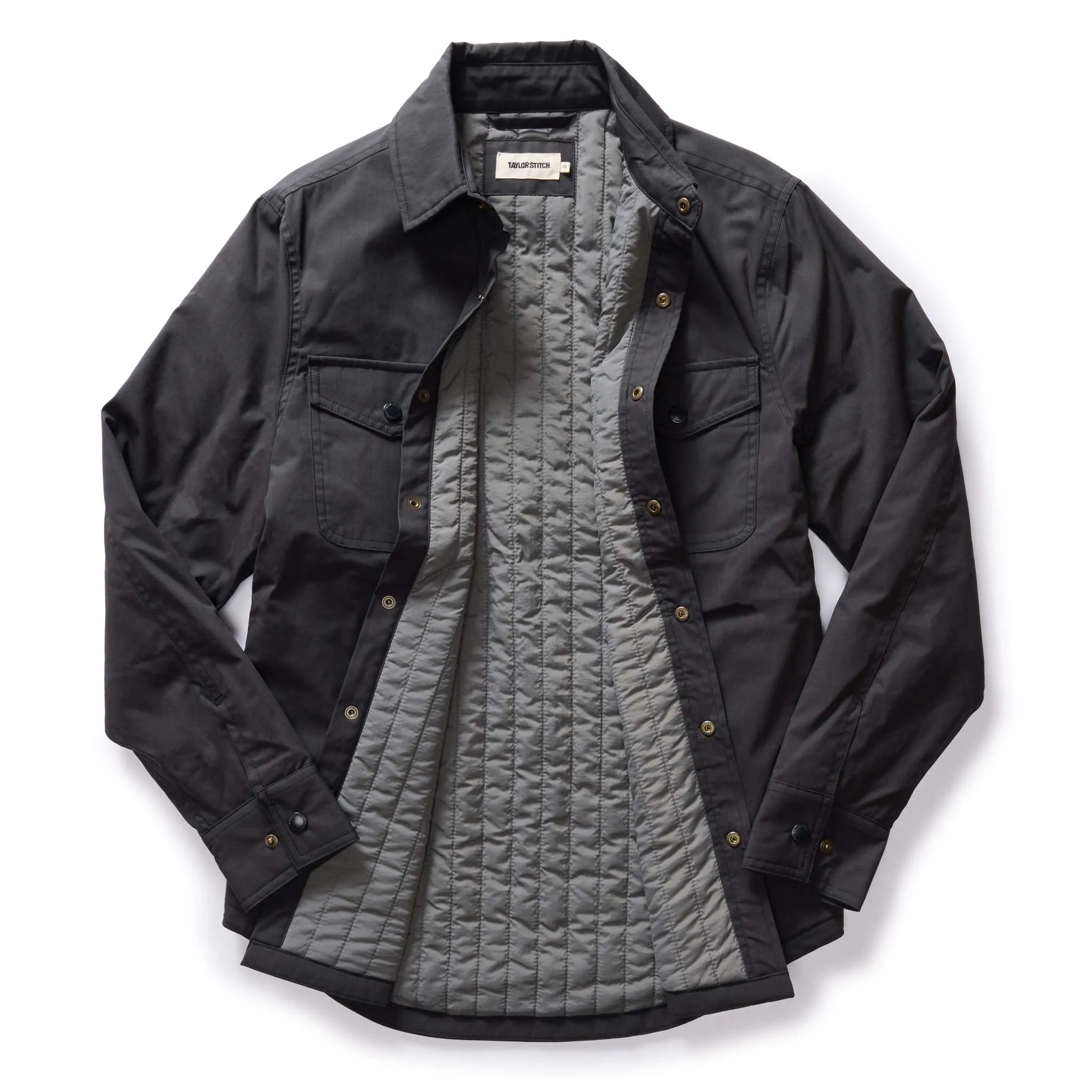 The Lined Maritime Shirt Jacket in Coal