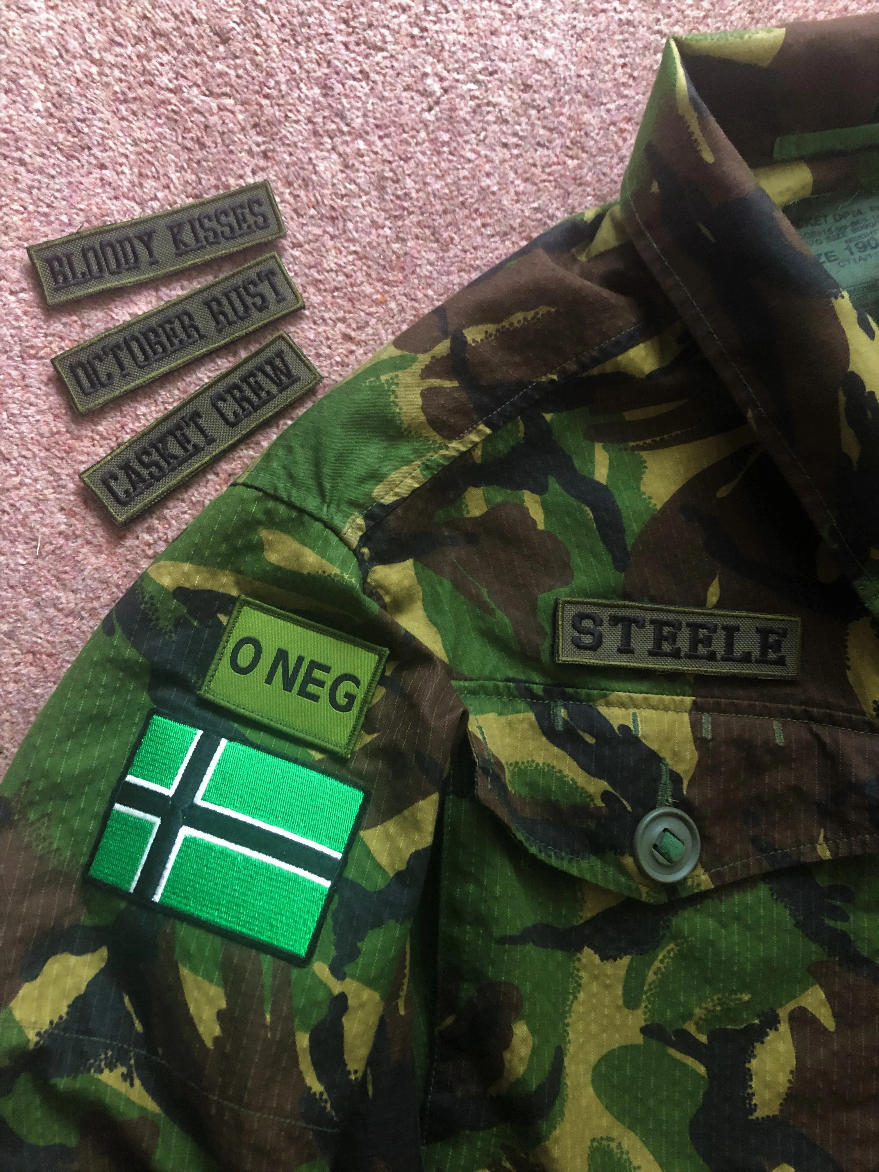 Type O Negative Vinnland Army Camouflage Jacket : Casket Crew Ultimate Edition