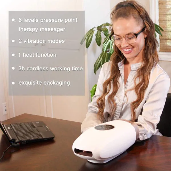 VGI Rechargeable Air Pressure Shiatsu Hand & Wrist Massager Machine