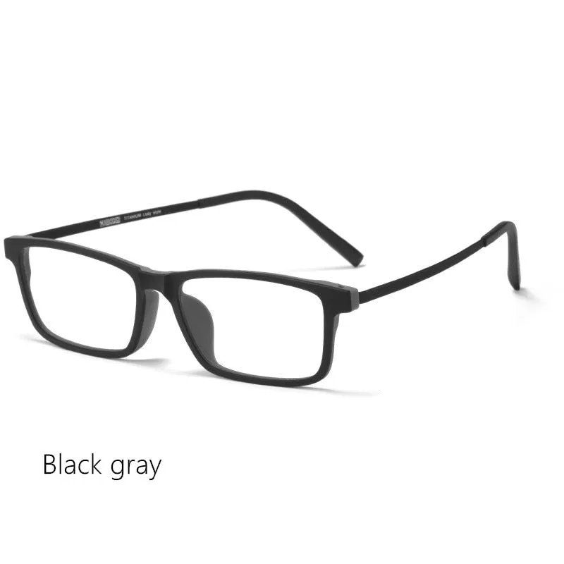 Yimaruili Unisex Full Rim Titanium Frame Eyeglasses 8836X