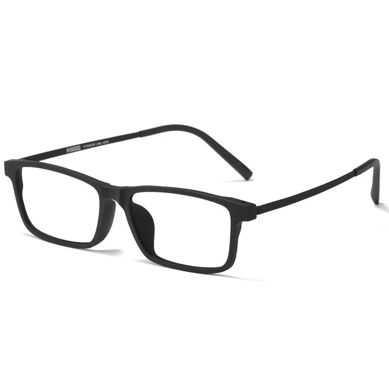 Yimaruili Unisex Full Rim Titanium Frame Eyeglasses 8836X