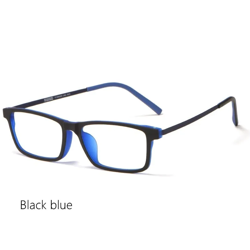 Yimaruili Unisex Full Rim Titanium Frame Eyeglasses 8836X