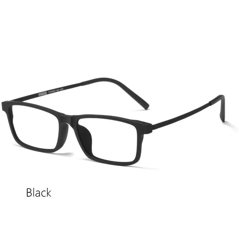 Yimaruili Unisex Full Rim Titanium Frame Eyeglasses 8836X