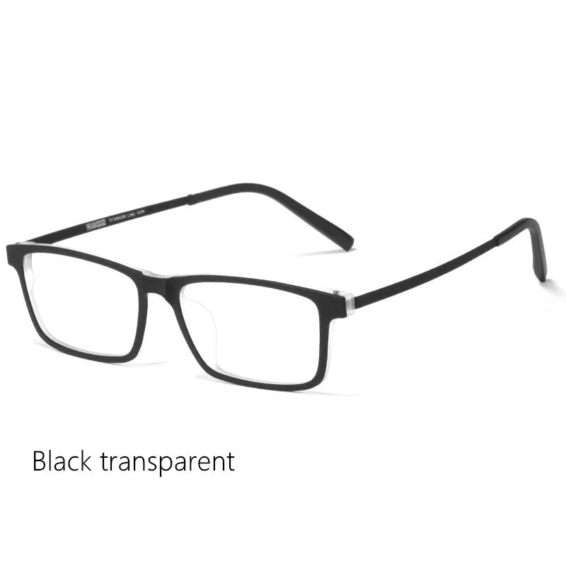 Yimaruili Unisex Full Rim Titanium Frame Eyeglasses 8836X